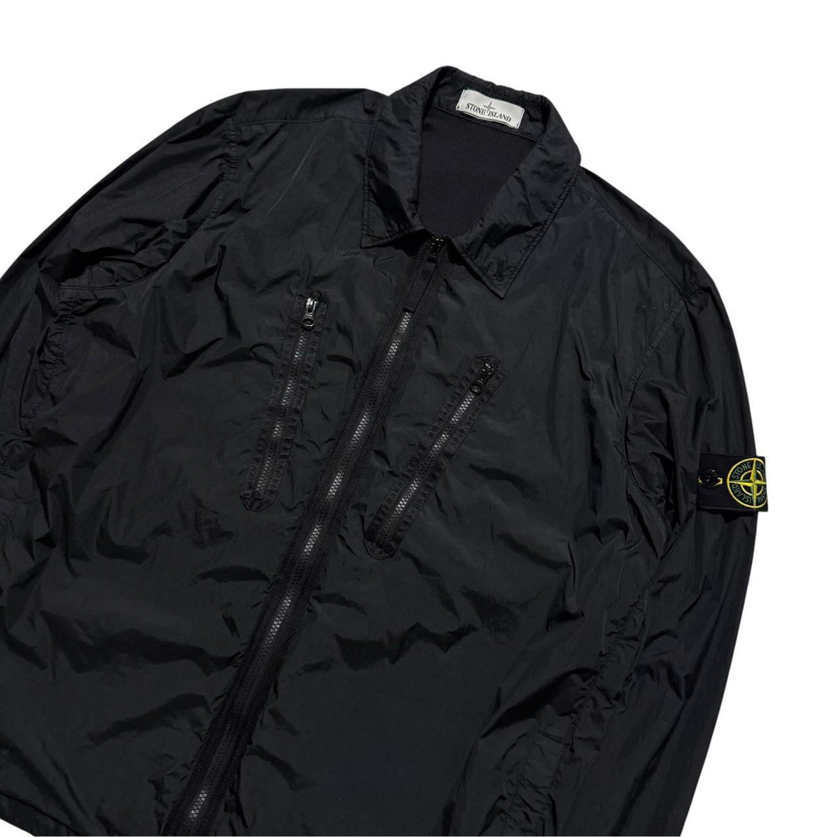 Stone Island Nylon Overshirt | XL, Black