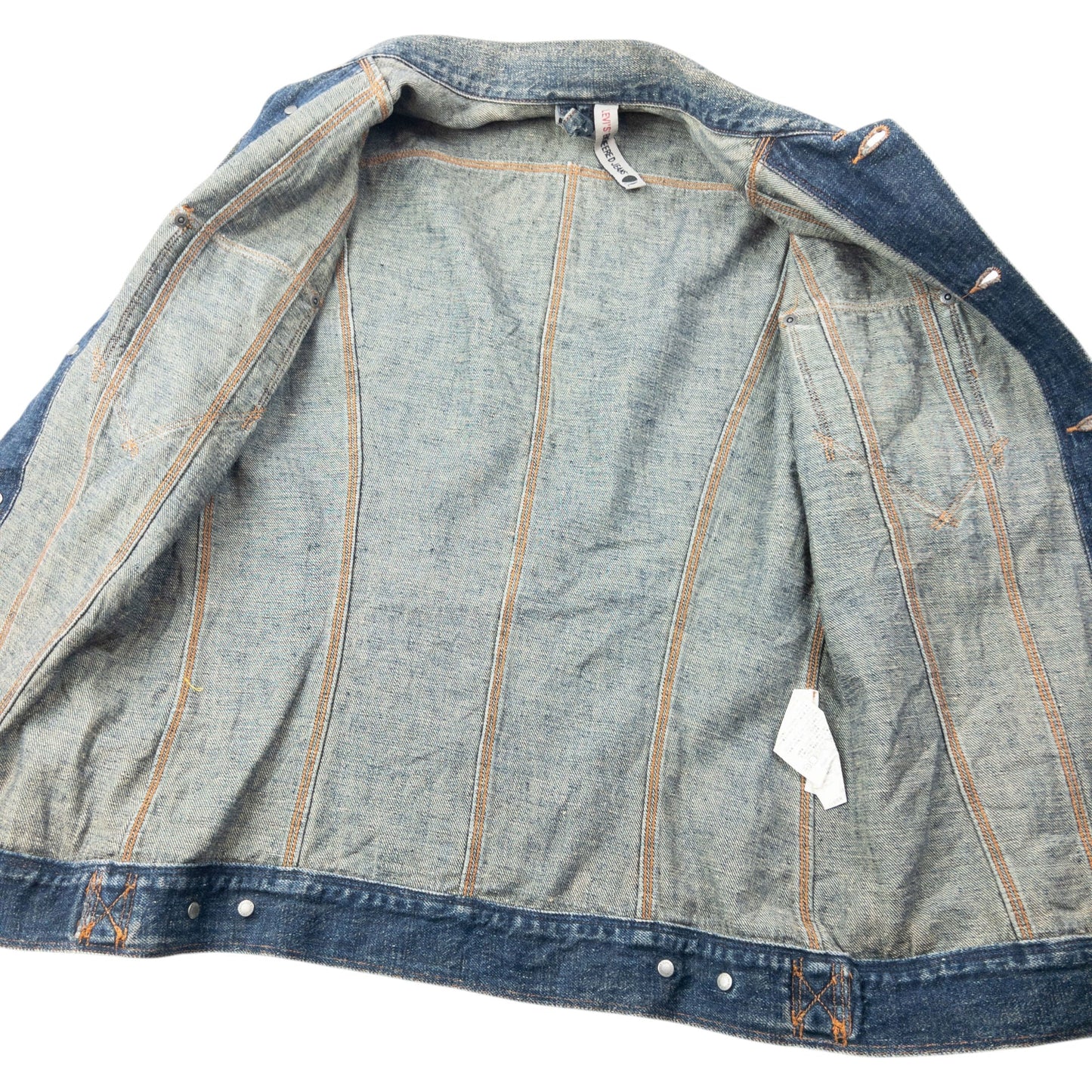 Vintage 2000s Levi's Button Up Denim Jacket Size S | Small, Beige