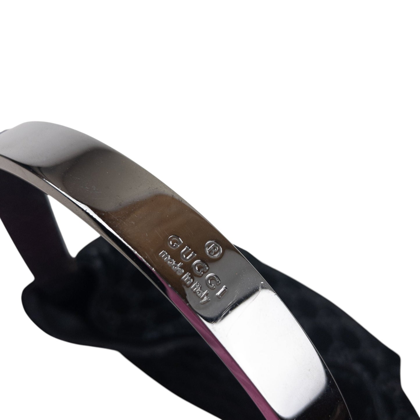 Vintage 2000s Gucci Monogram Suede Shoulder Bag