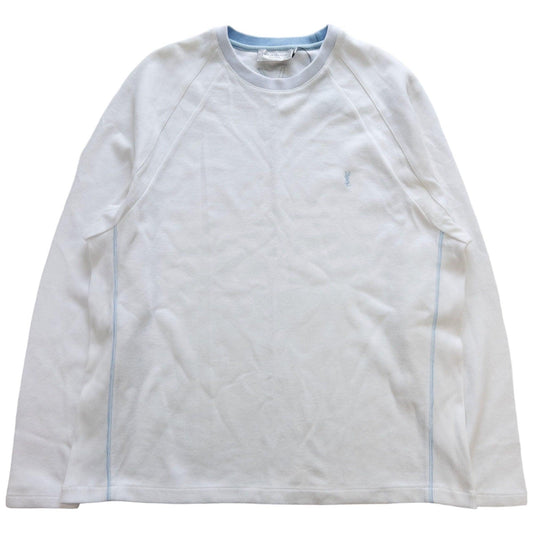Vintage YSL Yves Saint Laurent Ribbed Sweatshirt Size XL - Known Source