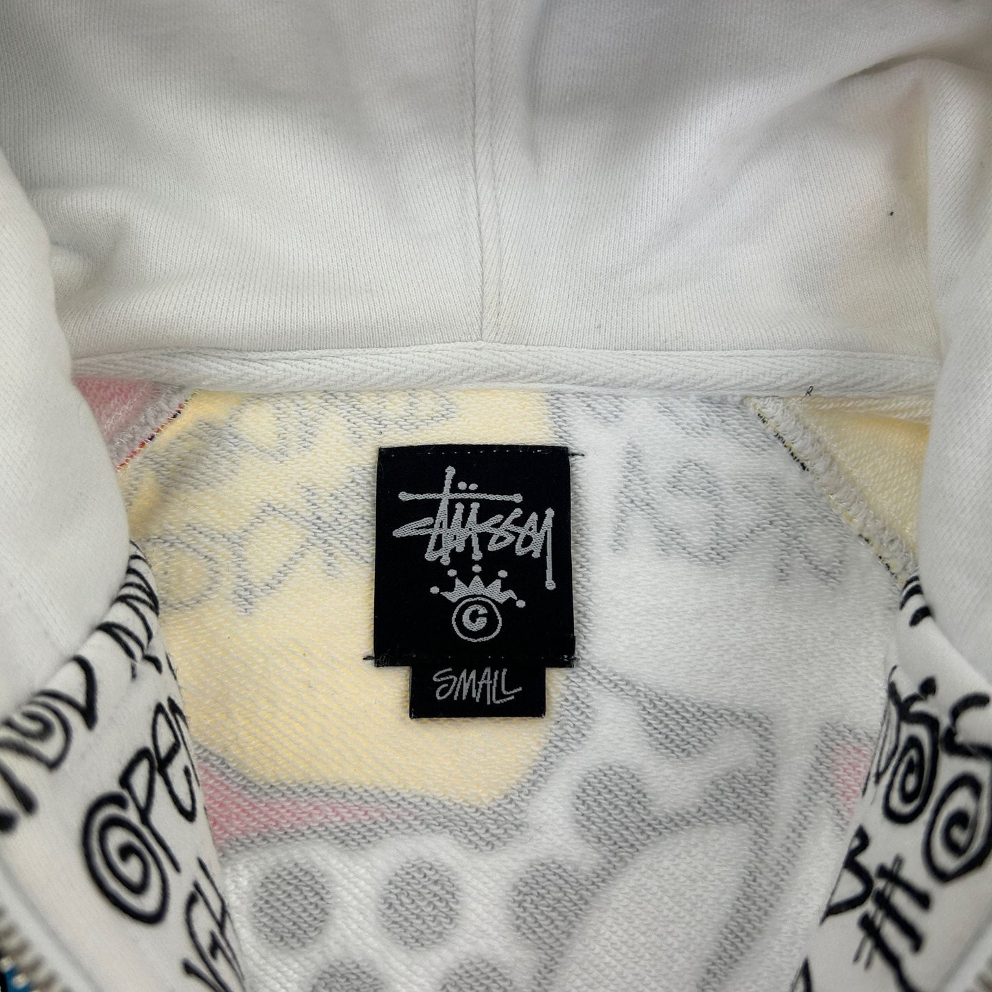 Vintage Stussy Speech Bubble Hoodie Size S