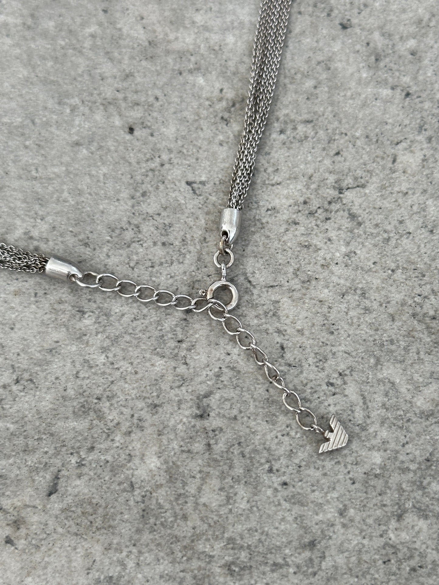 Emporio Armani 1990s Circle Pendant Necklace