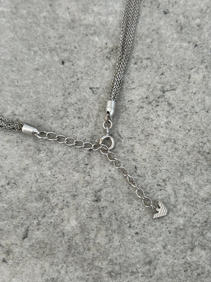 Emporio Armani 1990s Circle Pendant Necklace