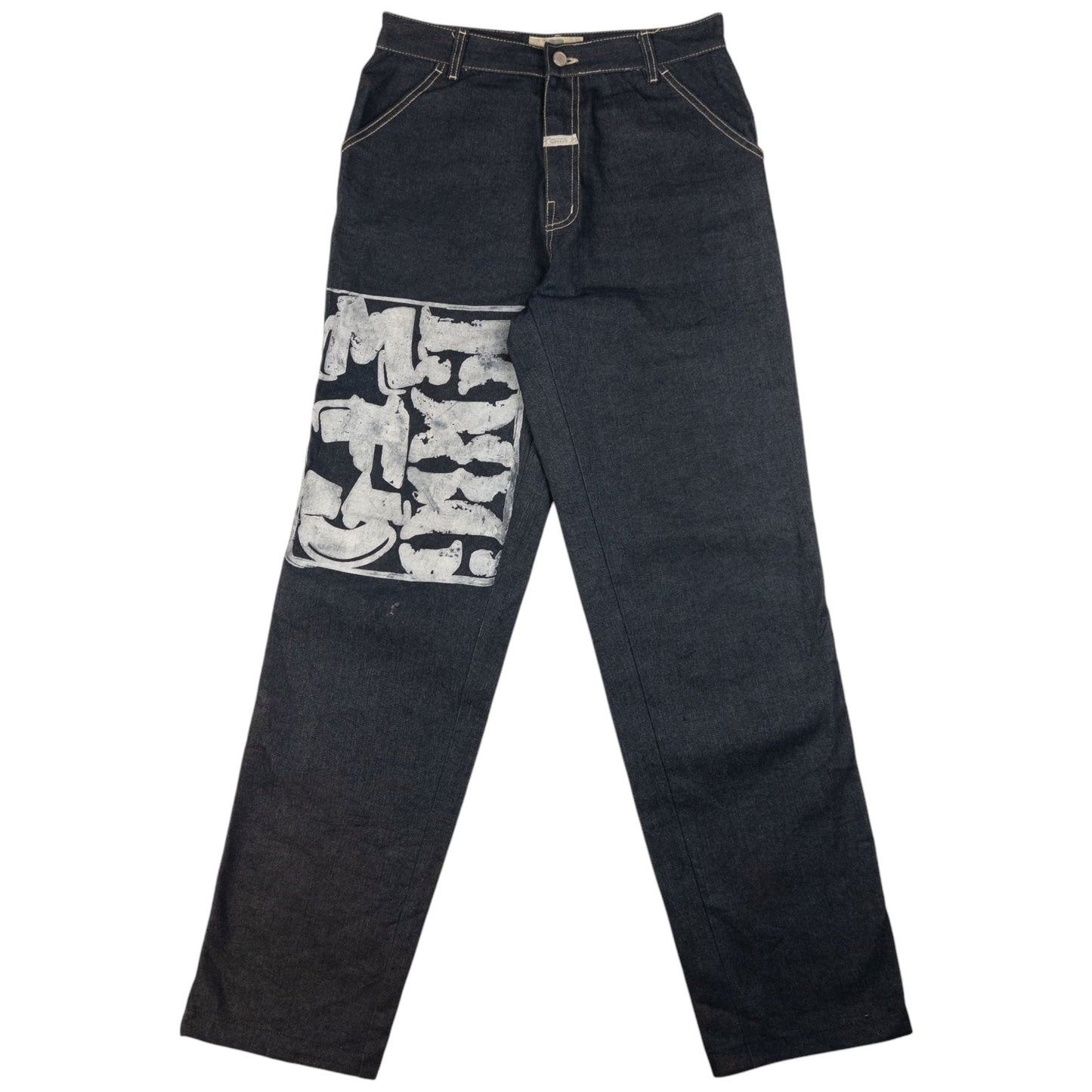 Vintage Marithe + Francois Girbaud Printed Denim Jeans Size W29