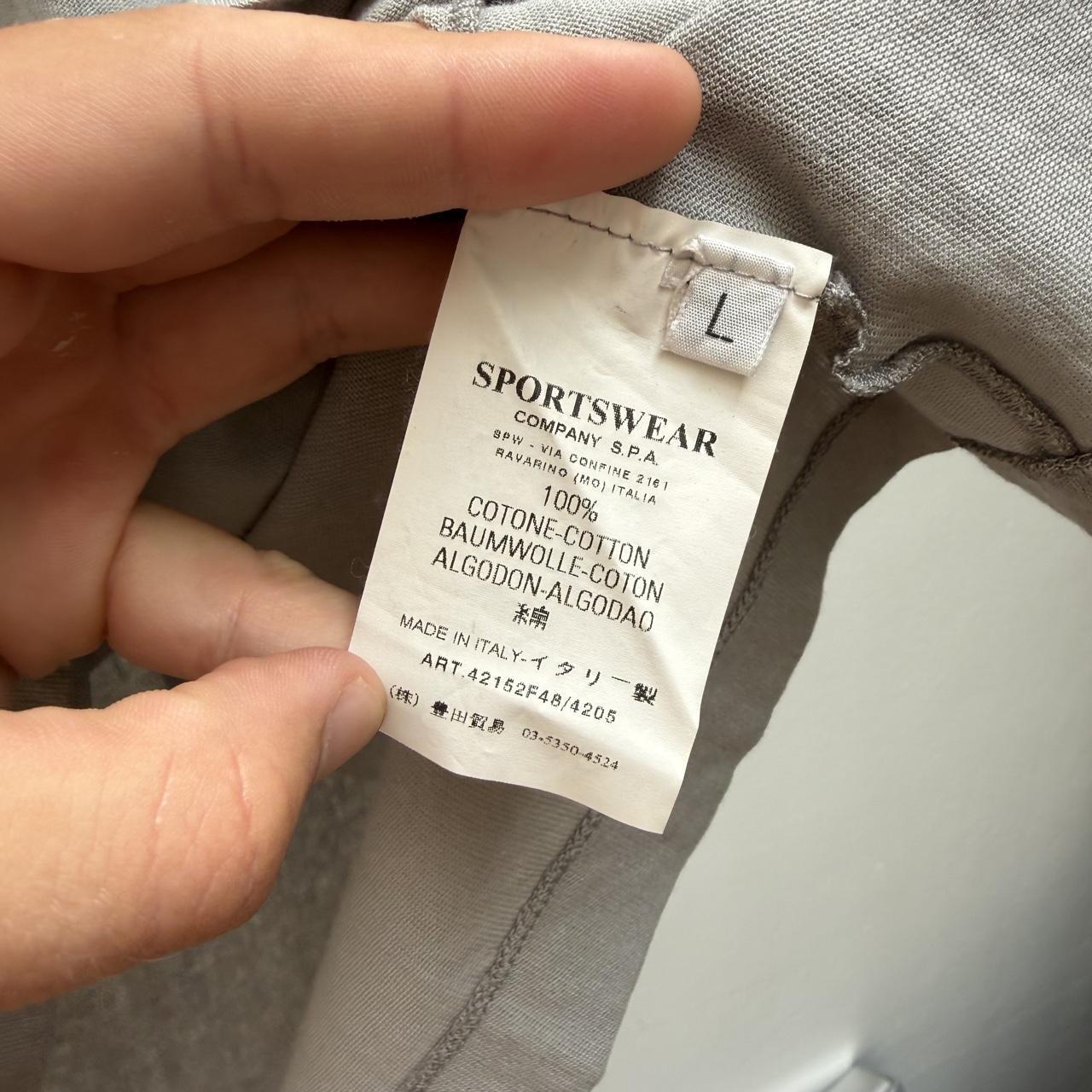 00’s Stone Island Logo T-shirt in Grey (L) | Large, Grey