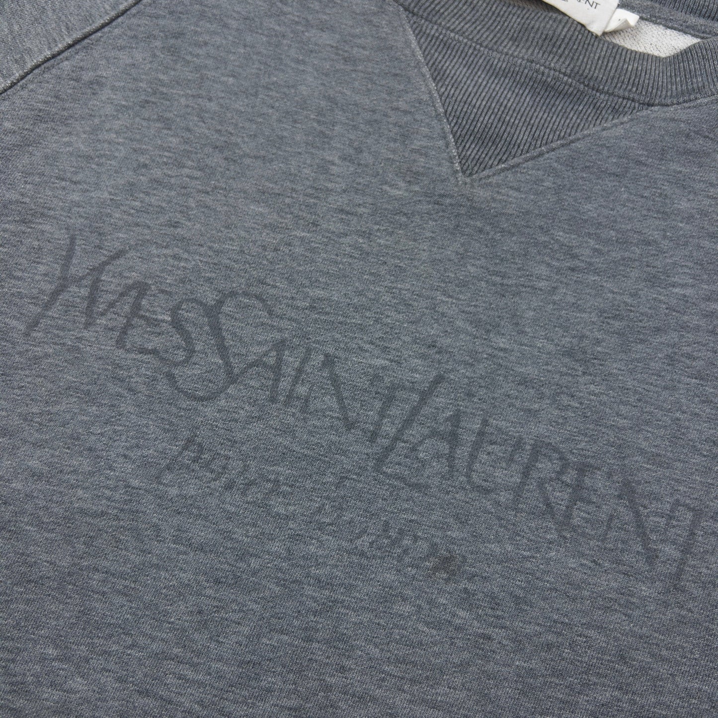 Vintage 2000s YSL Yves Saint Laurent Sweatshirt Size M | Medium, Grey