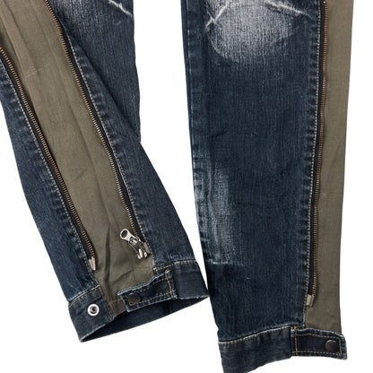 Vintage PPFM Multi Zip Denim Jeans Size W31