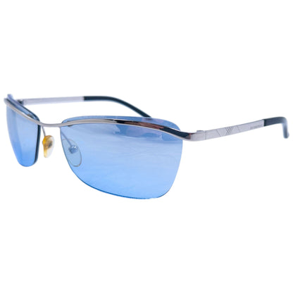 Vintage 2000s Burberry Rimless Sunglasses | O/S, Blue