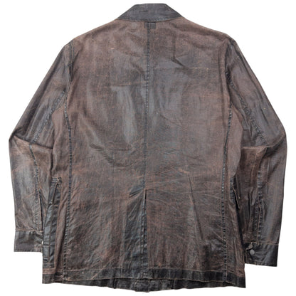 Vintage 2002 CP Company Spalmatura Linen Button Up Jacket Size XL | XL, Brown