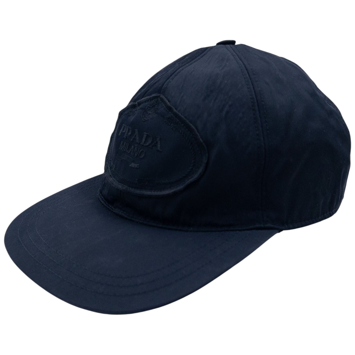 Vintage 2000s Prada Embroidered Hat Size L | O/S, Black