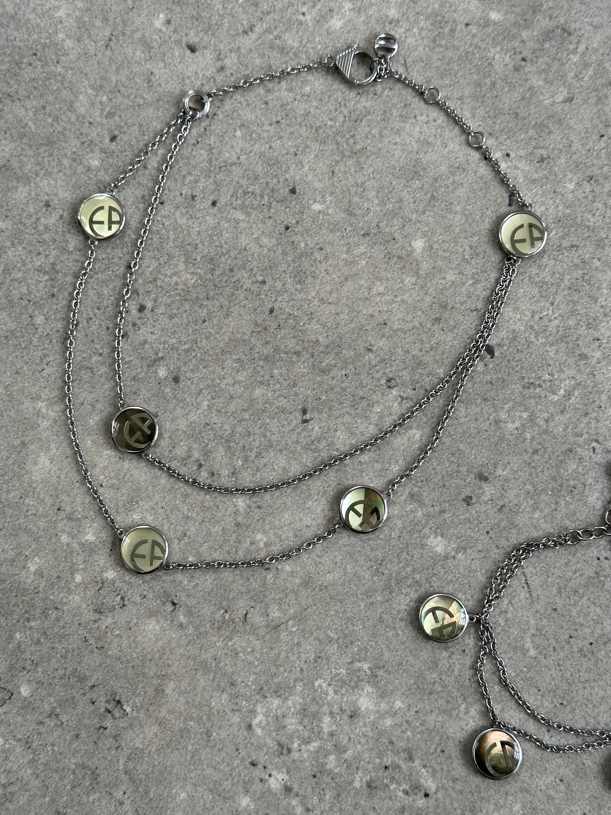 Emporio Armani 2000s Bracelet & Necklace Set