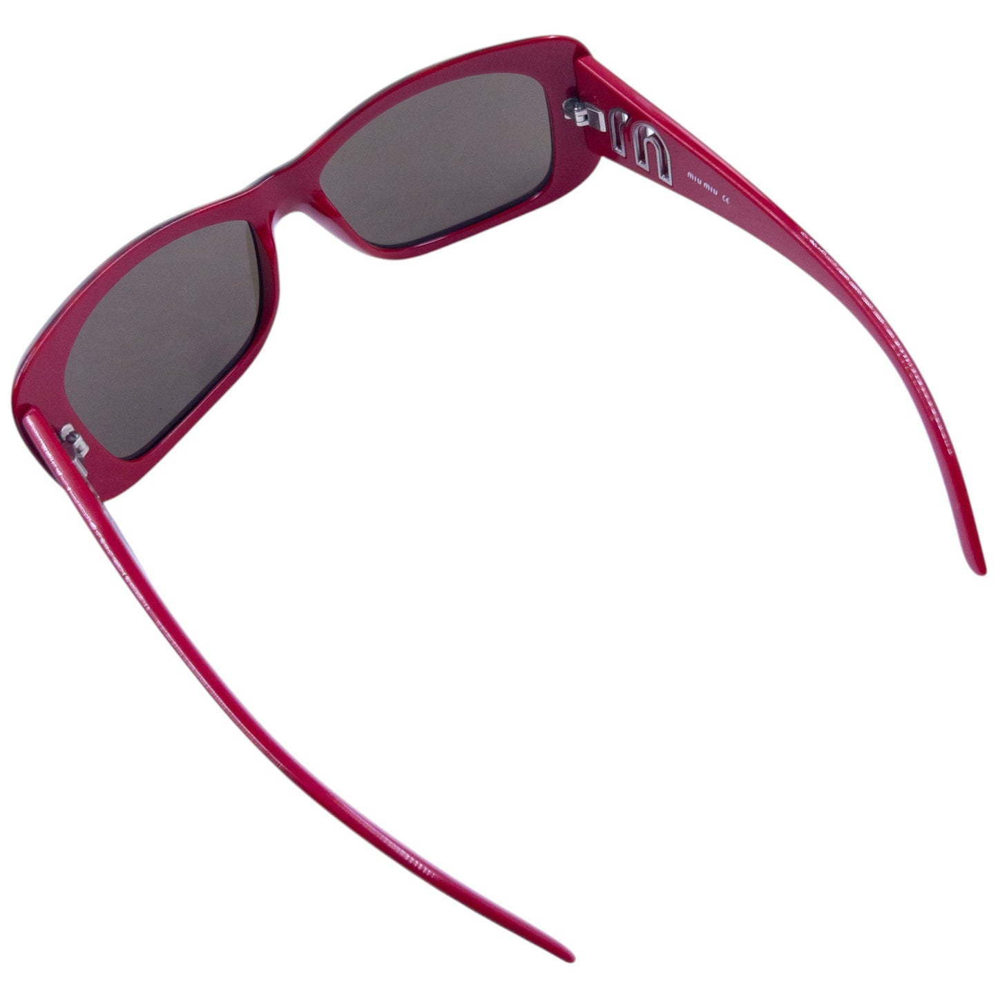 Vintage 2000s Miu Miu Cut-Out Tortoise Shell Sunglasses | O/S, Burgundy
