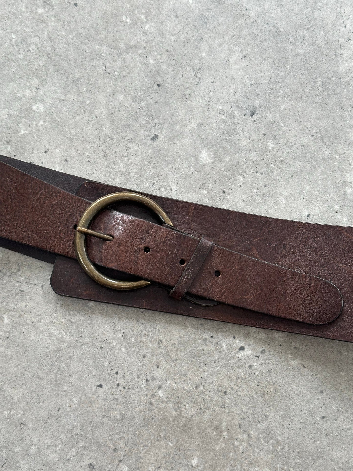 Joeeph 1990s Leather Chunky Belt - W26-30