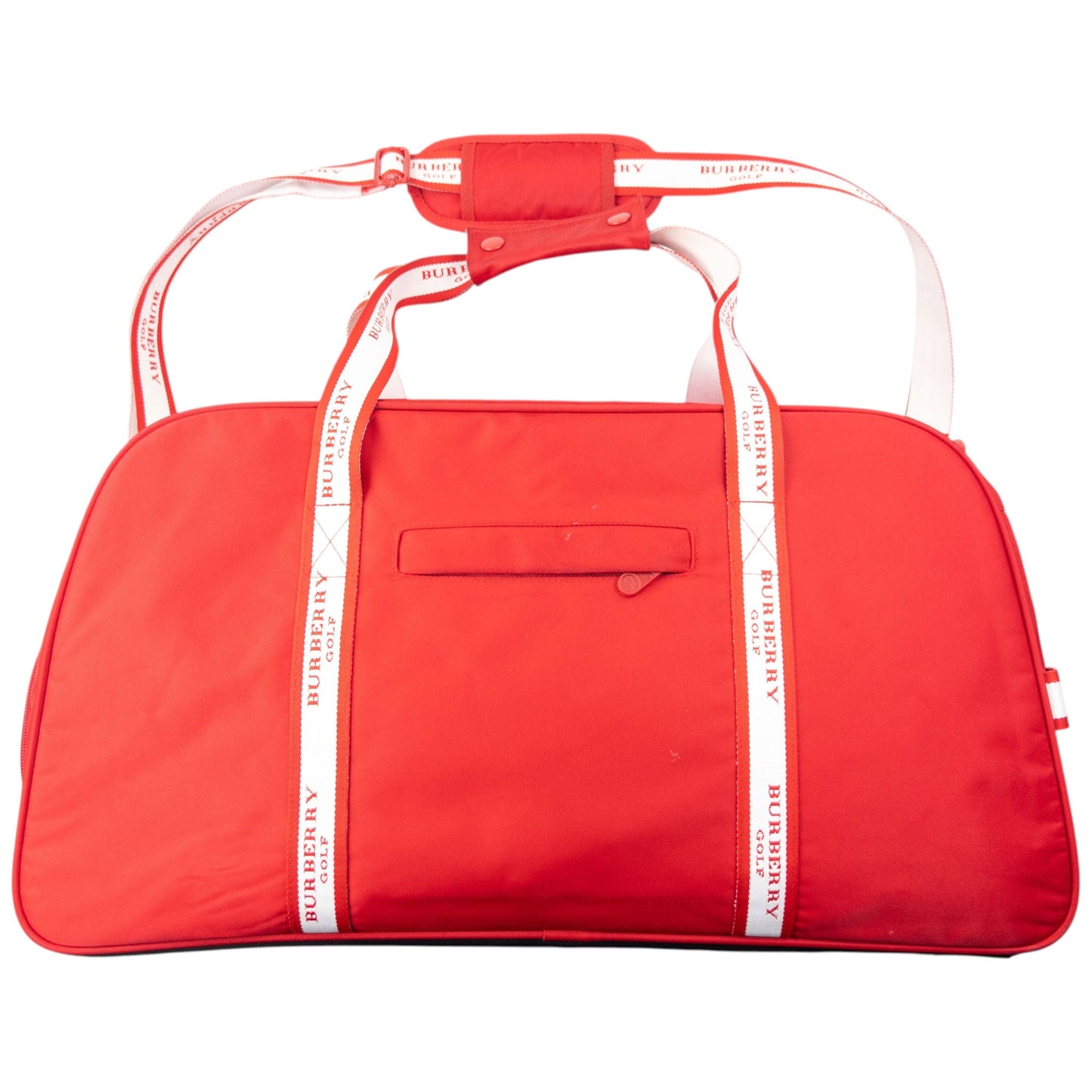 Vintage 2000s Burberry Golf Duffle Bag | O/S, Red