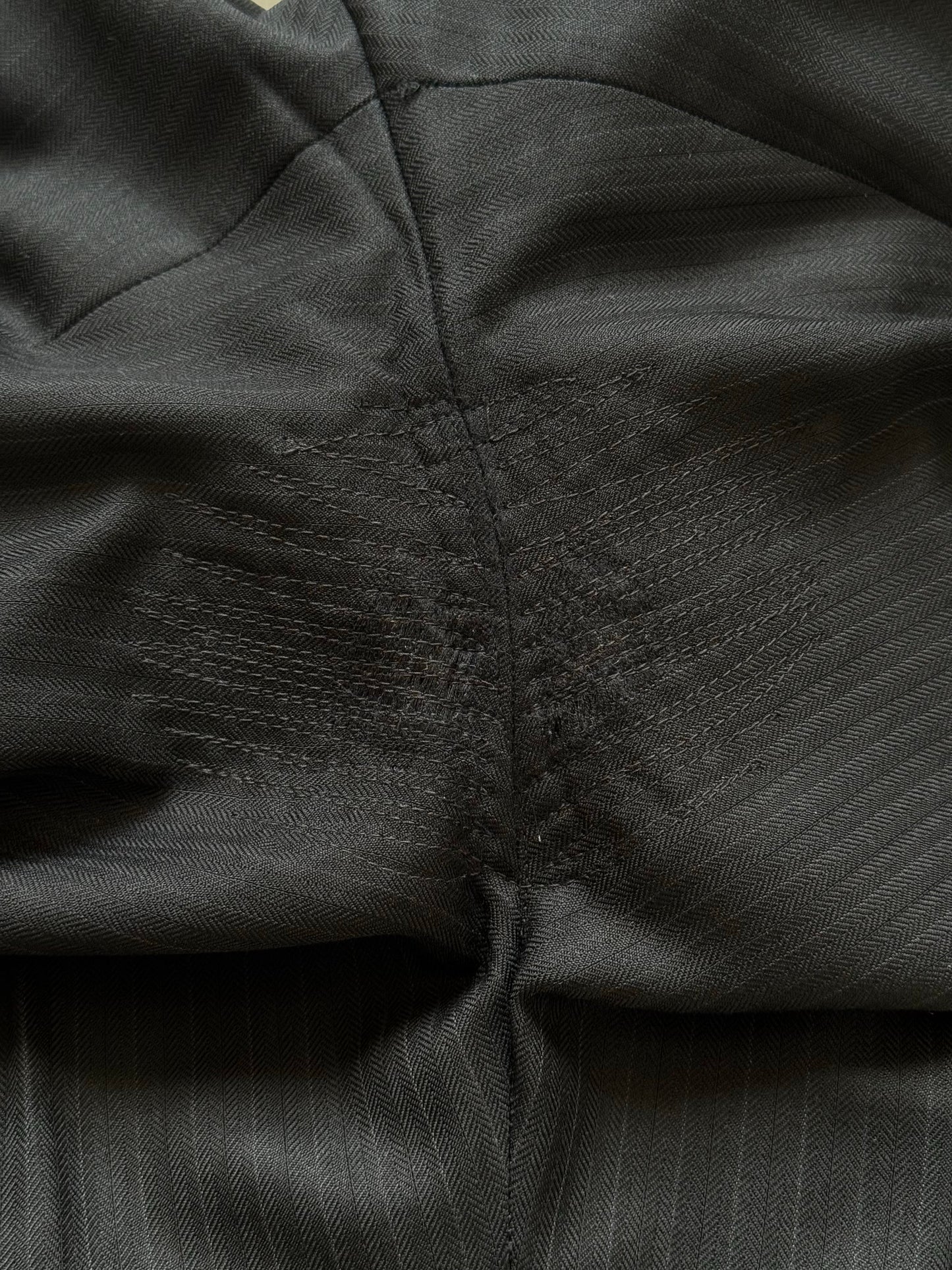 Burberry London 2000s Pure Wool High Neck Stripe Suit - 40S/L/XL