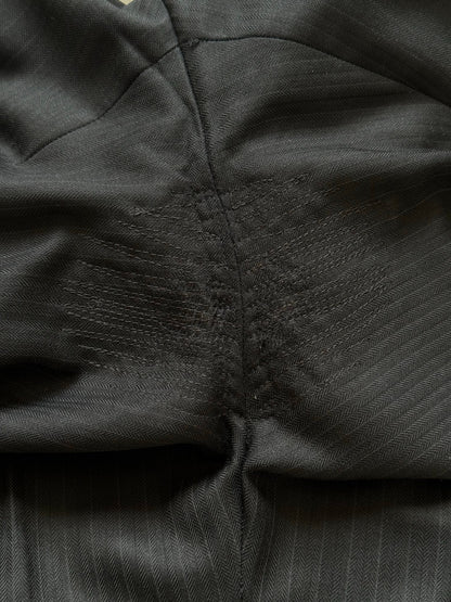 Burberry London 2000s Pure Wool High Neck Stripe Suit - 40S/L/XL