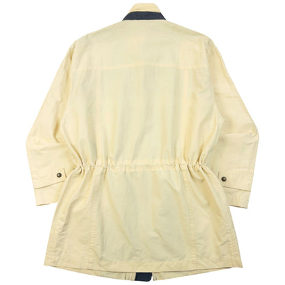 Vintage 90s Burberry Zip Up Jacket Size M | Medium, Cream