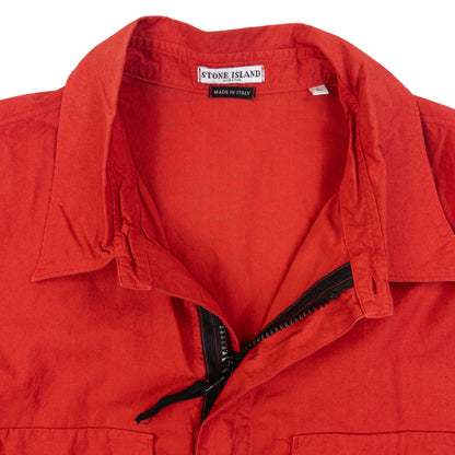 Vintage 2005 Stone Island Lightweight Zip Up Jacket Size M | Medium, Red