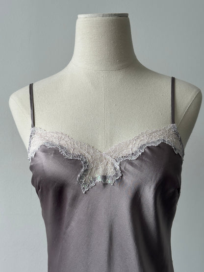 Victoria Secret 2000s Sleeveless Lace Mini Slip Dress - XS-S