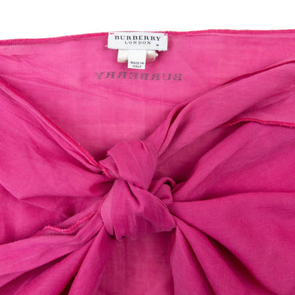 Vintage 2000s Burberry Sarong Wrap Skirt Womens Size M | Medium, Pink