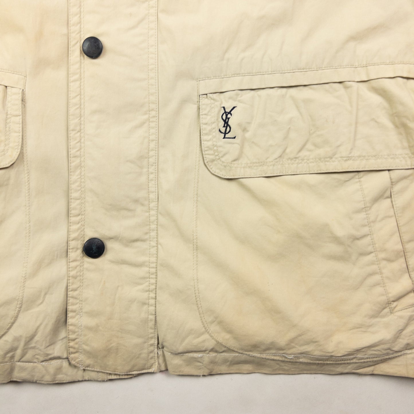 Vintage YSL Yves Saint Laurent Zip Up Jacket Size L