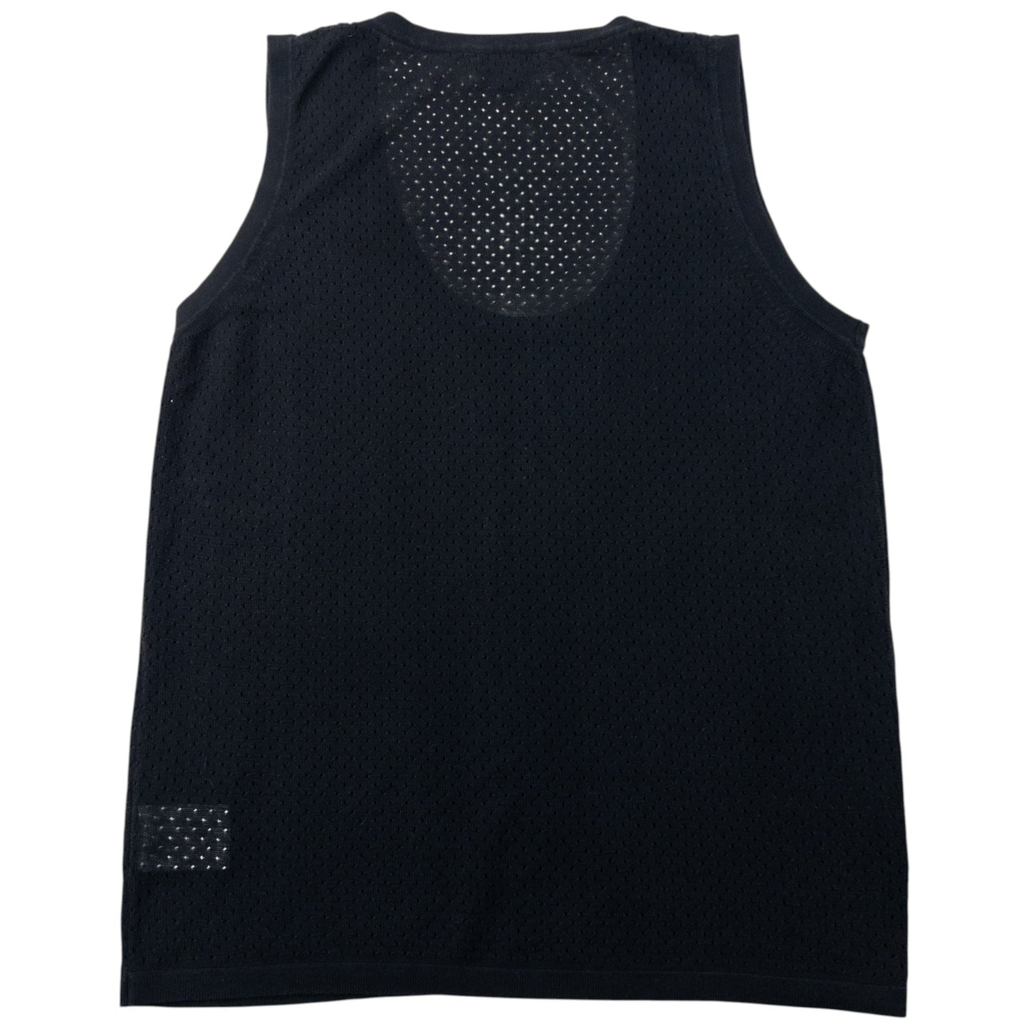 Vintage 2000s Burberry Mesh Vest Top Womens Size L | Large, Black