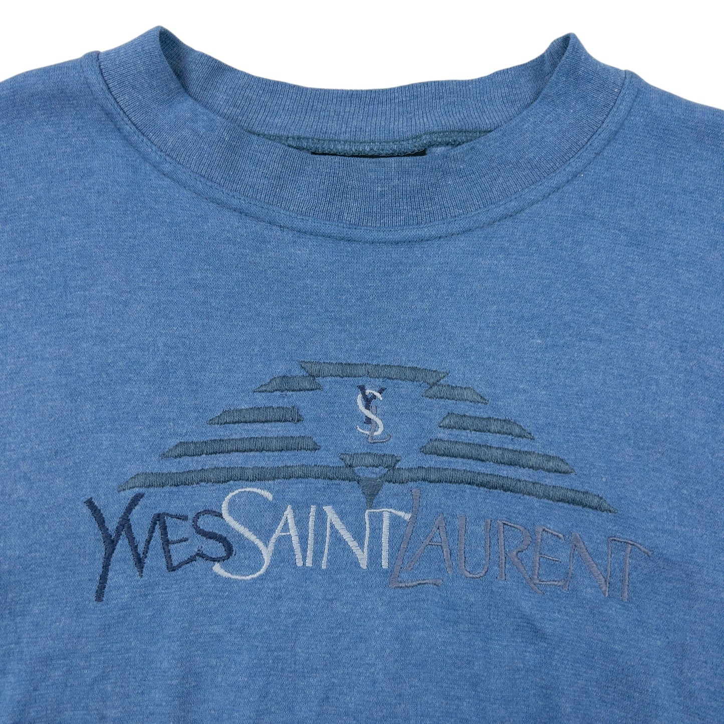 Vintage YSL Yves Saint Laurent Embroidered Sweatshirt Size S