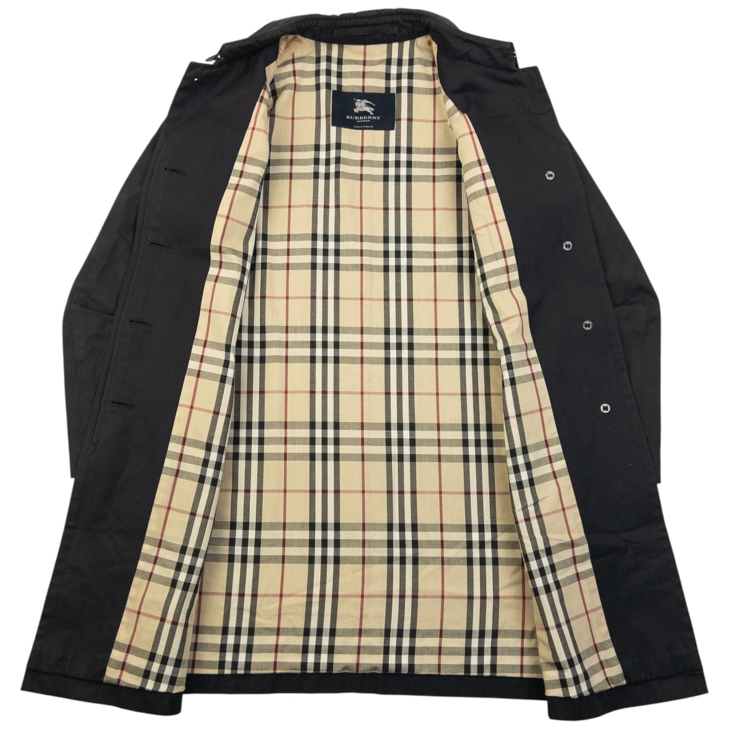 Vintage 2000s Burberry Nova Check Lined Jacket Womens Size M | Medium, Black