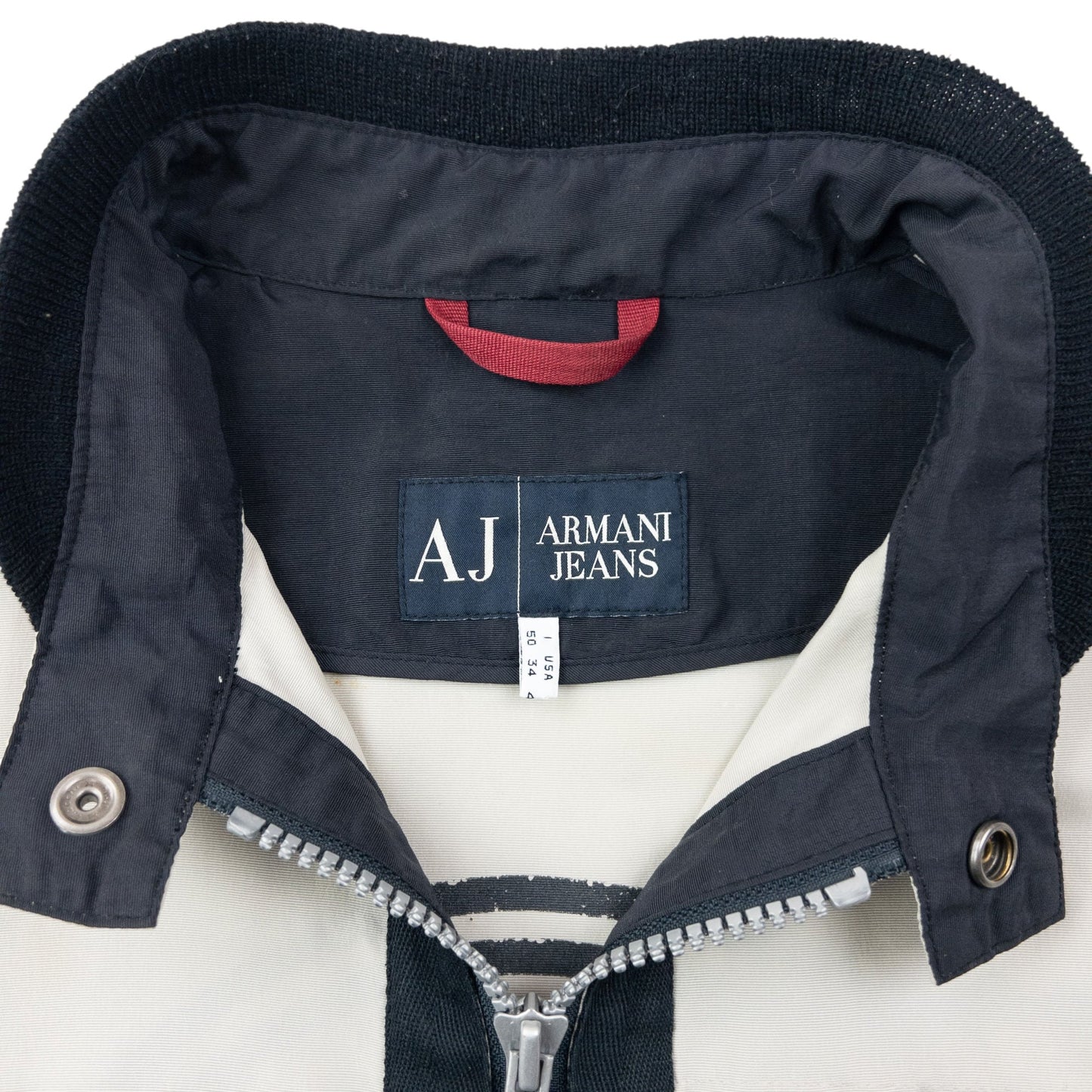 Vintage 2000s Armani Jeans Zip Up Jacket Size M | Medium, Multicoloured