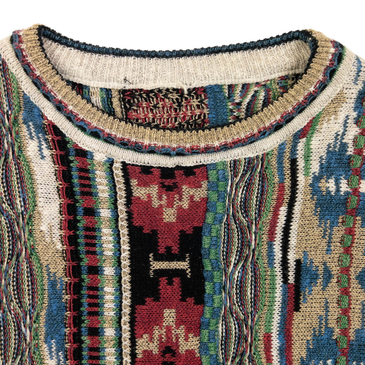 Vintage Pattern Knit Jumper Size XL | XL, Multi