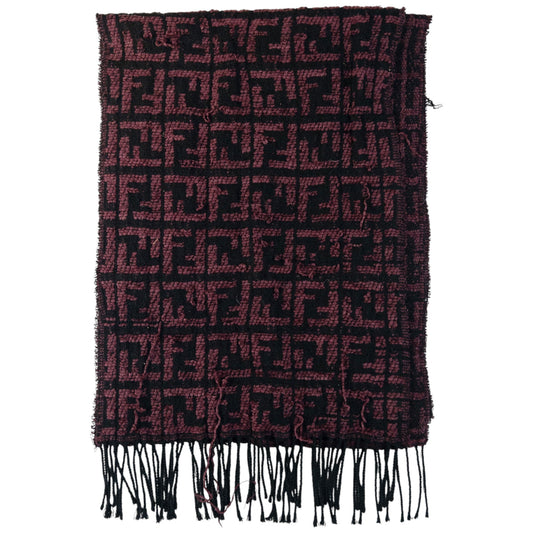 Vintage Fendi Monogram Tassel Scarf