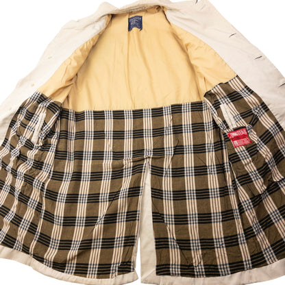 Vintage 80s Burberry Nova Check Lined Trench Jacket Size XL | XL, Beige