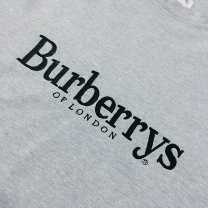 Vintage 90s Burberry Embroidered Sweatshirt Size M | Medium, Grey