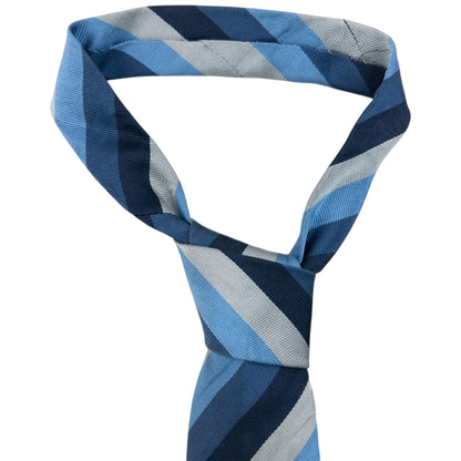 Vintage 90s Vivienne Westwood Striped Silk Tie | O/S, Blue