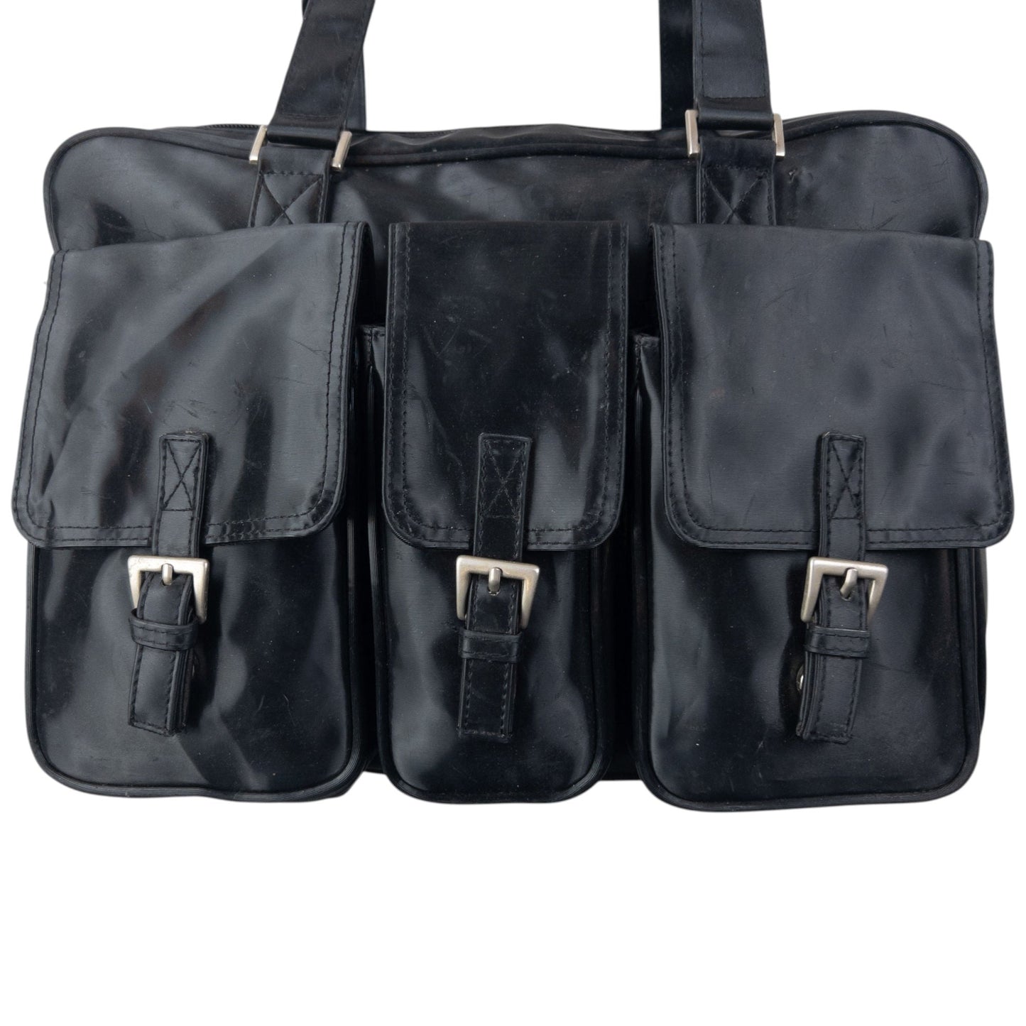 Vintage 90s Jean Paul Gaultier Cargo Handbag | O/S, Black