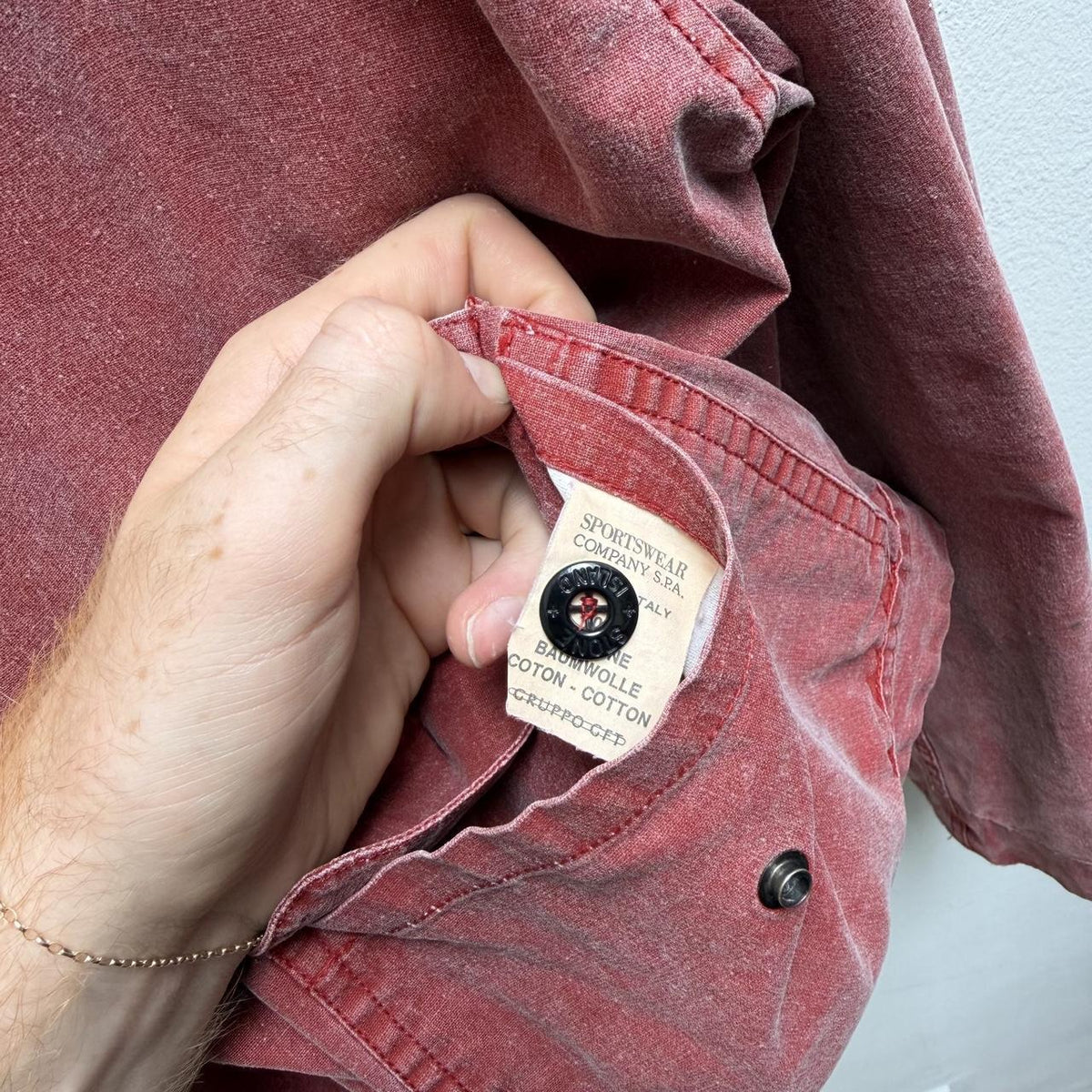 90’s Stone Island Reversible Tela Stella (XL) | XL, Red