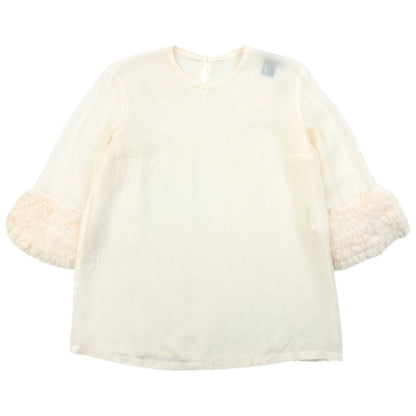 Vintage 2000s Comme Des Garçons Tricot Sheer Blouse Womens Size S | Small, Cream