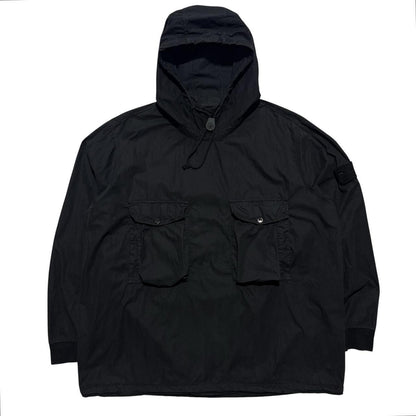 Stone Island Black Pullover Ghost Smock | XXXL, Black