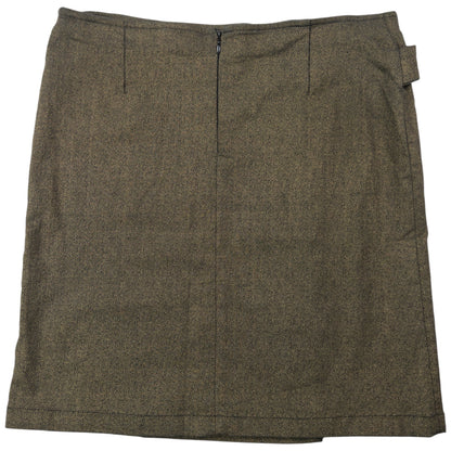 Vintage 2000s Versace Jeans Couture Wrap Mini Skirt Womens Size W34 | W34, Gold