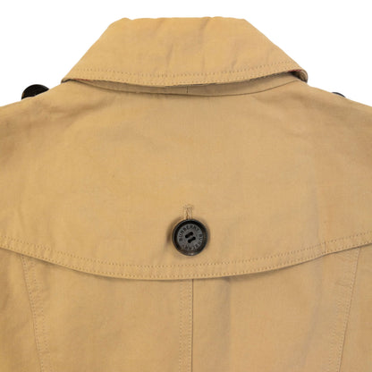 Vintage 2000s Burberry Nova Check Lined Belt Waist Jacket Womens Size S | Small, Beige