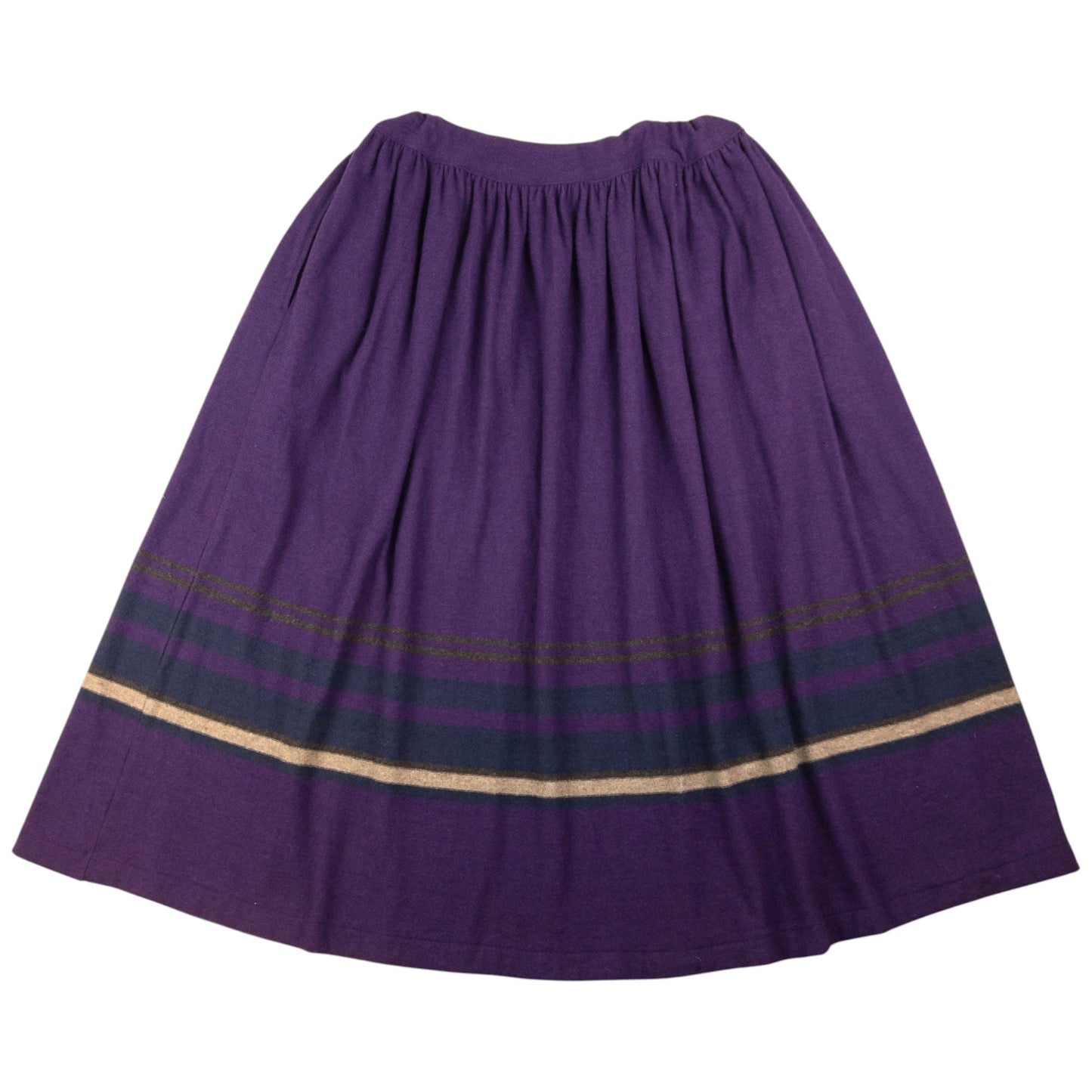 Vintage Yohji Yamamoto Wool Midi Skirt Womens Size W34