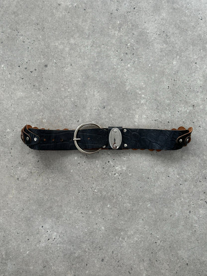 French Vintage 1990s Leather Belt - W28-33