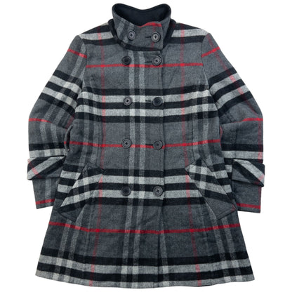Vintage 2000s Burberry Nova Check Wool Jacket Womens Size S | Small, Grey