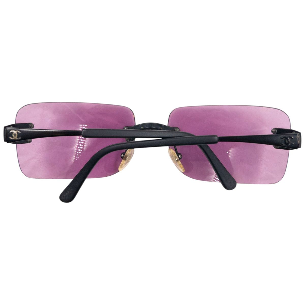 Vintage 2000s Chanel Rimless Sunglasses | O/S, Black