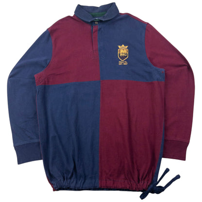 Vintage 90s Polo Ralph Lauren Long Sleeve Rugby Polo Shirt Size XL