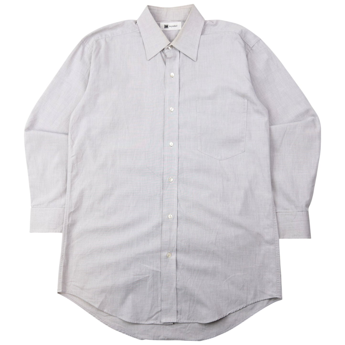 Vintage 90s Issey Miyake Long Sleeve Button Up Shirt Size S | Small, Grey