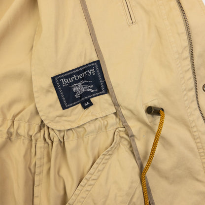 Vintage 90s Burberry Zip Up Jacket Size S | Small, Beige