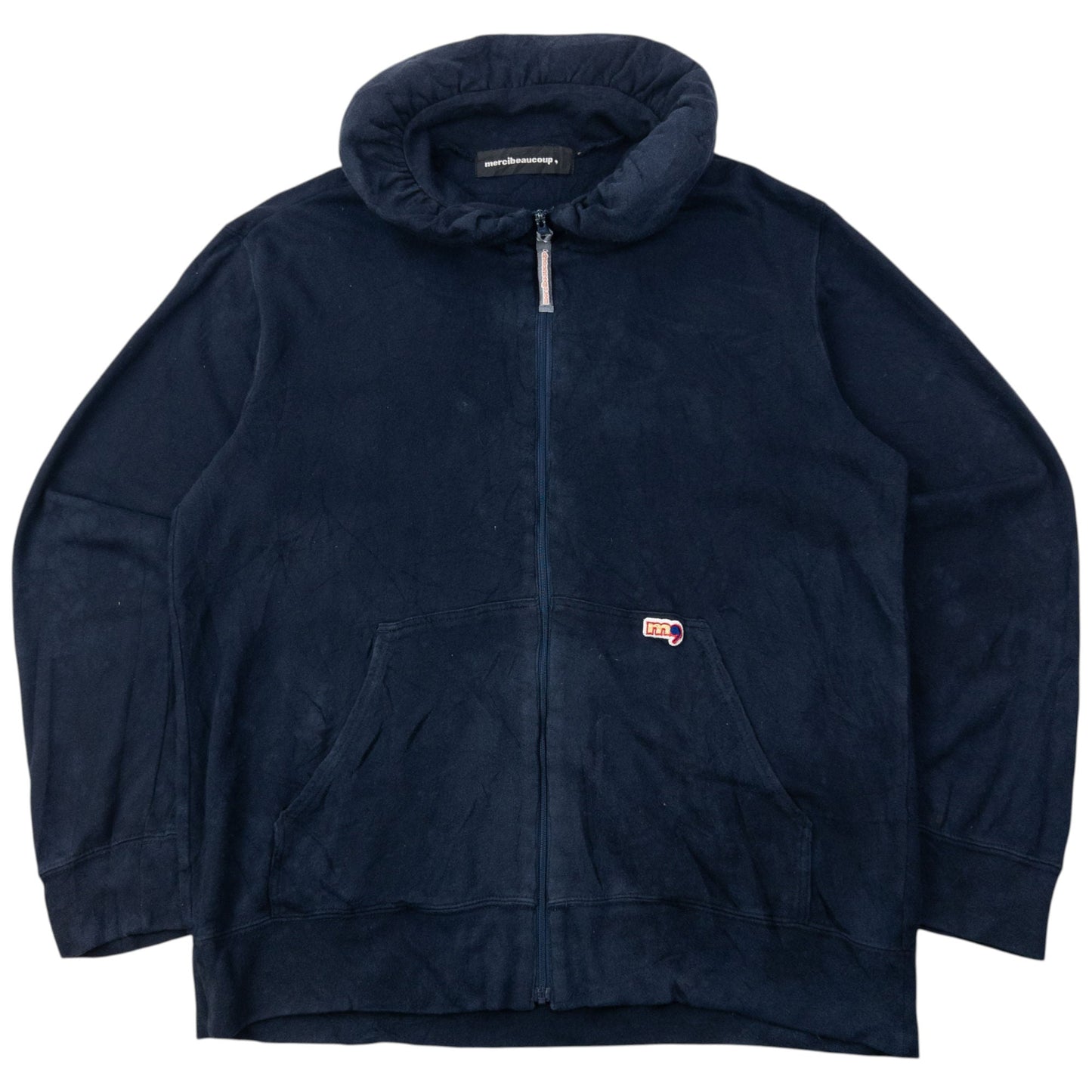 Vintage 2000s Mercibeaucoup By Issey Miyake Zip Up Sweatshirt Size M | Medium, Navy