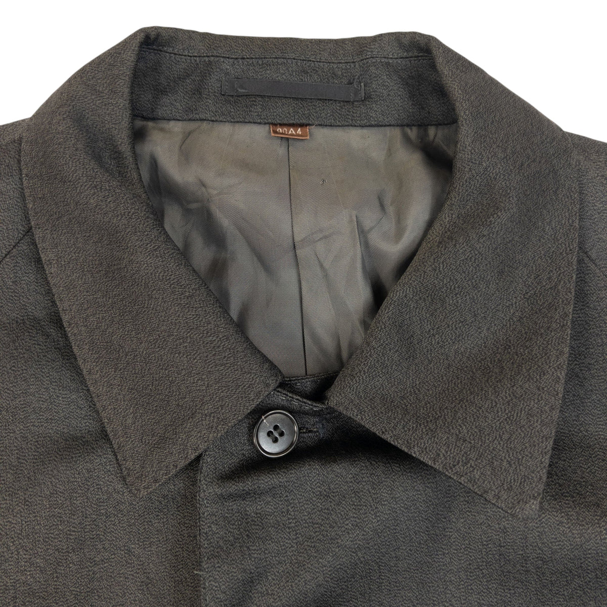 Vintage 80s YSL Yves Saint Laurent Trench Jacket Size L | Large, Grey