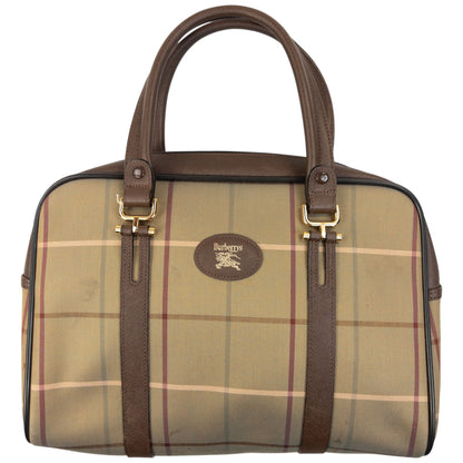 Vintage 90s Burberry Checkered Handbag | O/S, Red